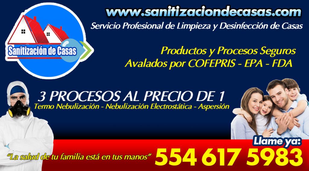 Sanitización de casas y departamentos en polanco